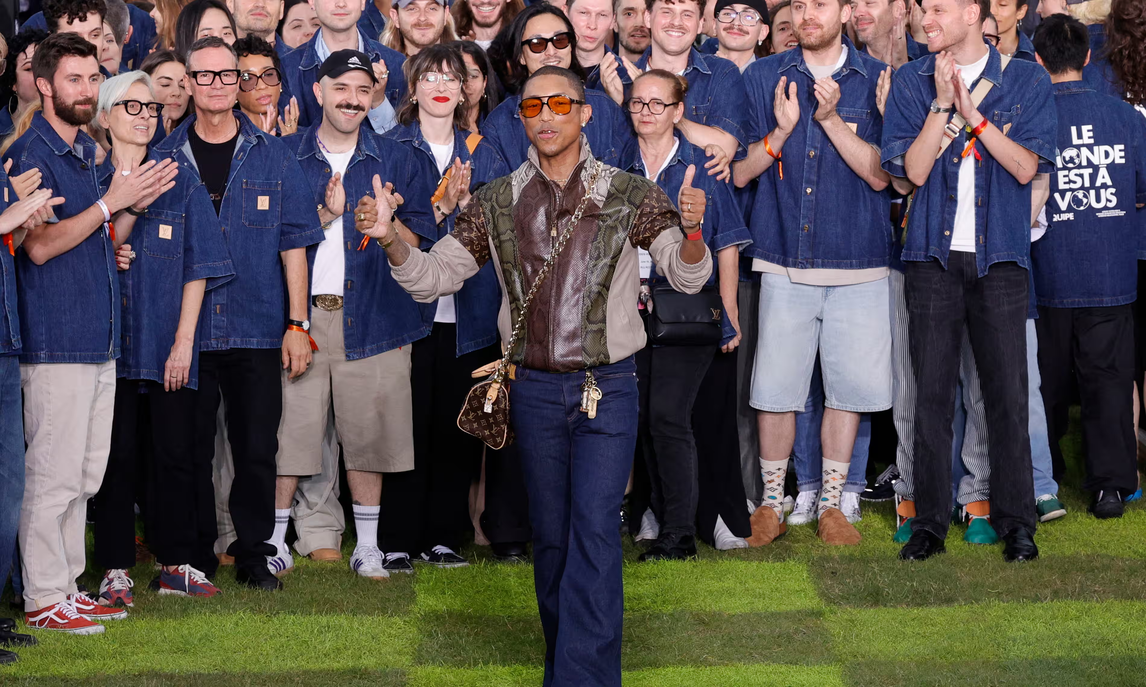 Pharrell Williams Honors Athletic Excellence at Paris Fashion Week